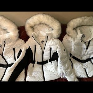 NWT Stunning 😻 Michael Kors White Winter Coat Designer MK Jacket